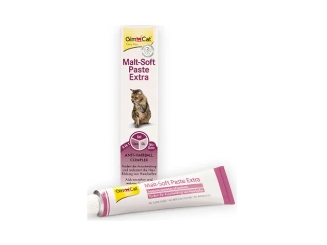 GimCat Malt Soft Extra · 100 г — фото тюбика и оформления упаковки; цена за один тюбик